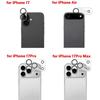Neue gehärtete Glaslinsenfolien Kratzfest HD-Linsenabdeckung Klar 9H Linsenschutzfolie für iPhone 17/Air/17 Pro Max
