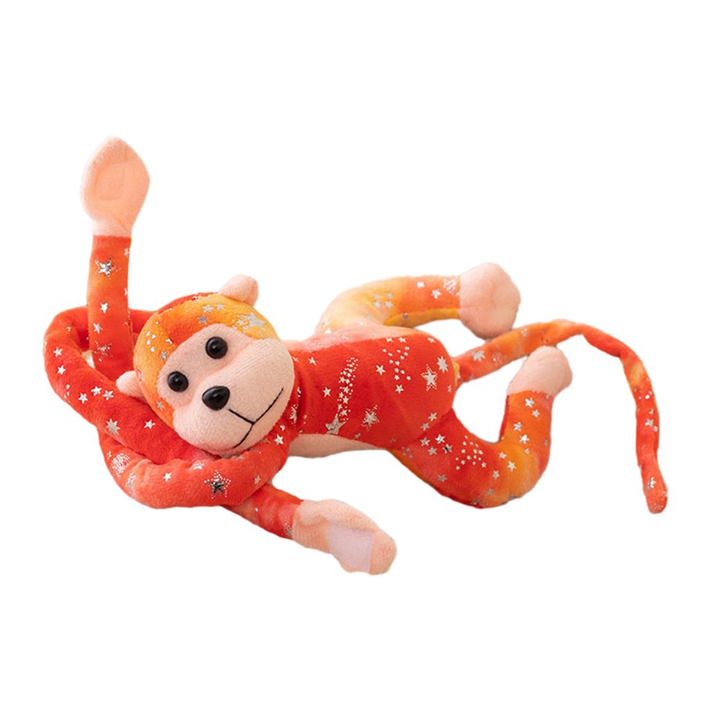 Colorful Long Arm Monkey Plush Toy Soft and Huggable Stuffed Doll Creative Cartoon Hangable Animal Decorative Gift