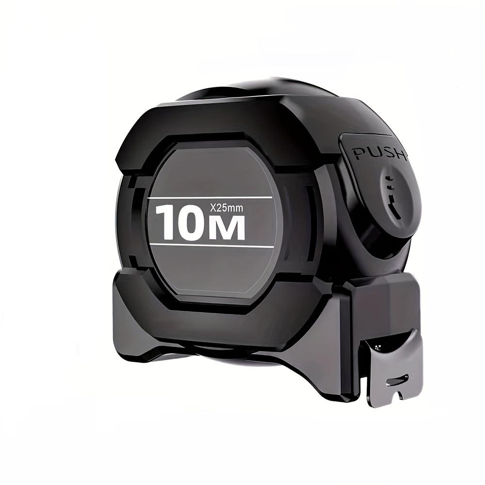 10m High-precision carbon steel tape measure, self-locking fluorescent tape, wear-resistant option with automatic locking