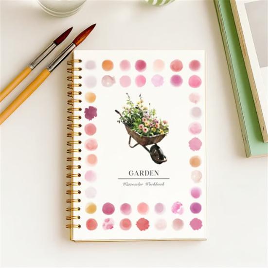 Watercolor Workbook Coloring Book Step-by-Step Tutorials for Animals Flowers Beginner Friendly Painting Kit for Learning Stress Relief