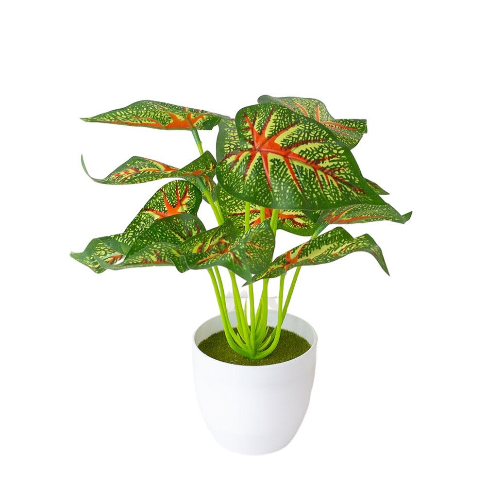 Yellow Potted Plant Brown Fake Plant Flowers Floral Décor