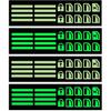 4 Stück Auto Leuchtende Knopfaufkleber Fluoreszierende Klebeaufkleber für Stilvolles Auto-Interieur Einfache Montage Nachtsicherheitsaufkleber für Fenster und Armaturenbrett-Knöpfe