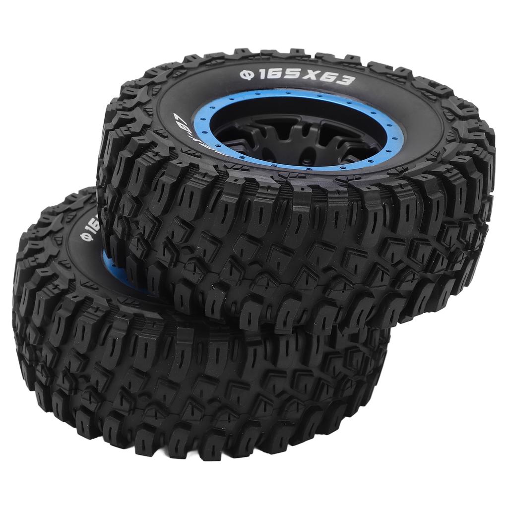 2Pcs Rubber Tire Skin 165mm Diameter Wheel Tire for ZD Racing 1 7 DBX‑07 RC Car Upgrade PartBlue