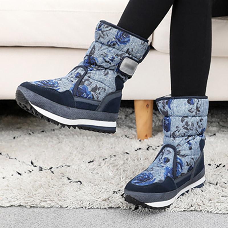 Women Boots 2024 Fashion Waterproof Snow Boots For Winter Shoes Women Casual Lightweight Ankle Botas Mujer Warm Winter Boots