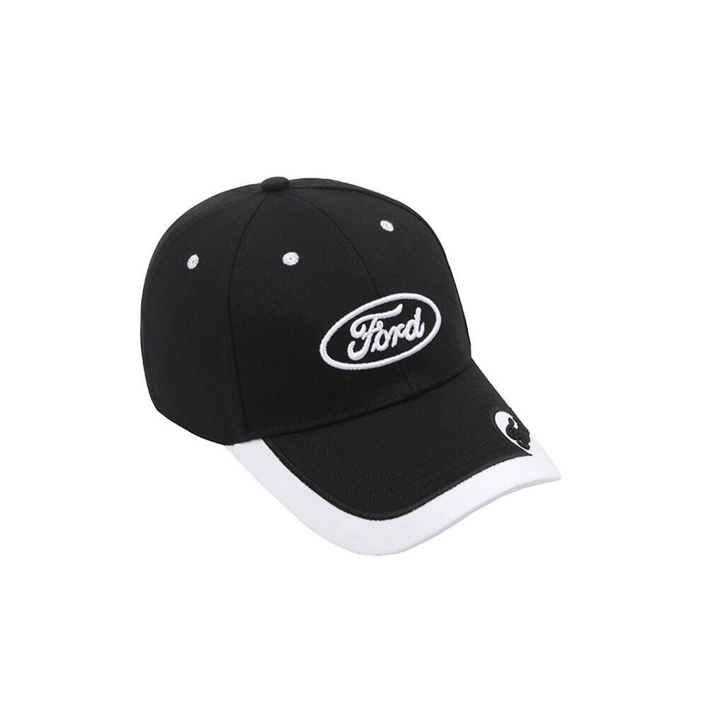 (black) Vintage Embroidered Car Logo Baseball Cap Car Fan Racing Cap