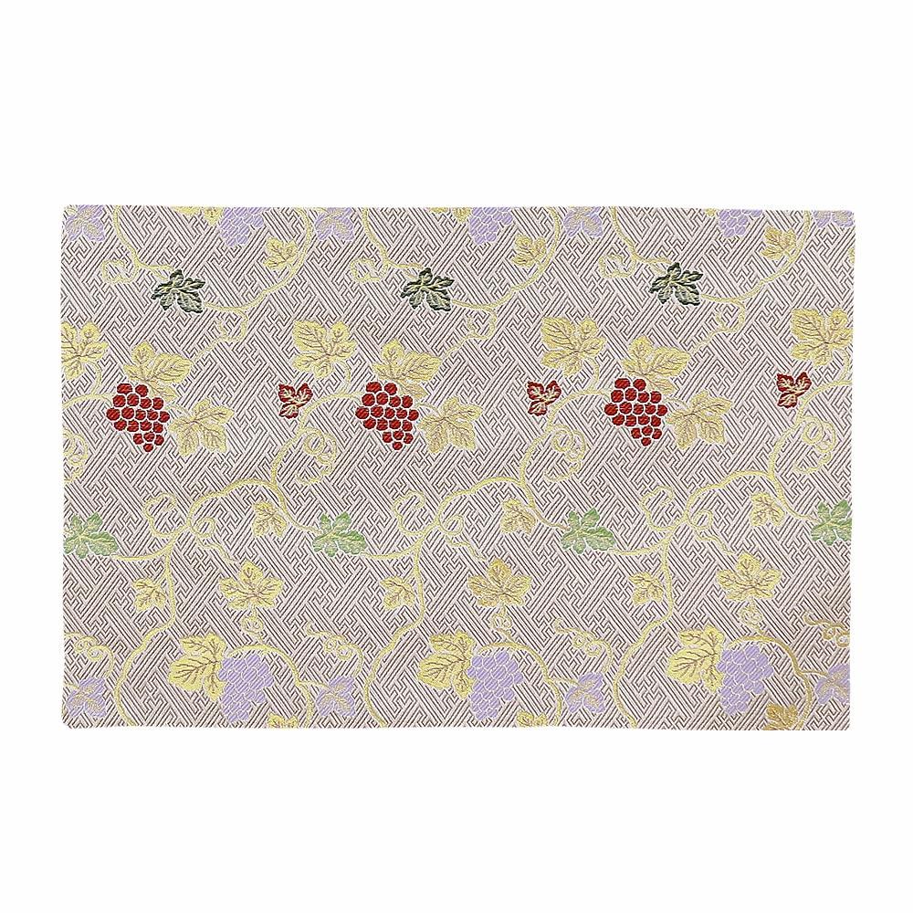 

Naamukuma-chan Workshop Grape Pattern Buddhist Altar Table Cover, Brocade Mat, Flame Retardant, for 1.5 shaku (approx. 35cm) altars, Size 25cm x 38.5c