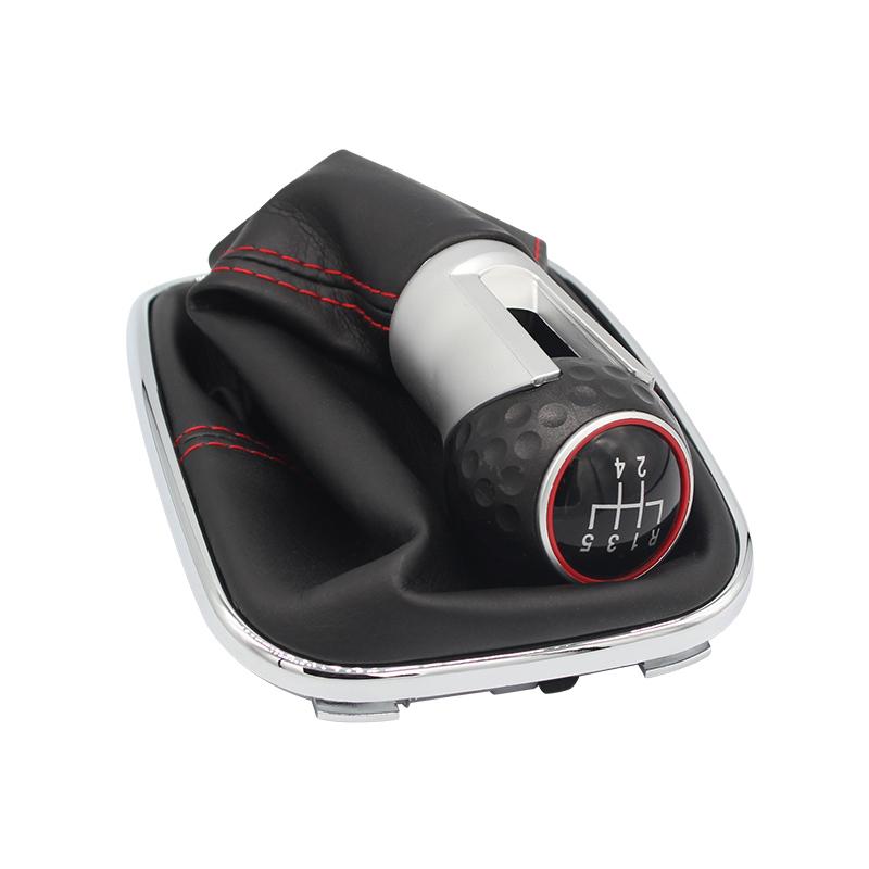 POSSBAY New 5-Speed Gear Shift Knob Gaiter Cover For VW MK4 Golf GTI R32 Jetta Bora 1999-05