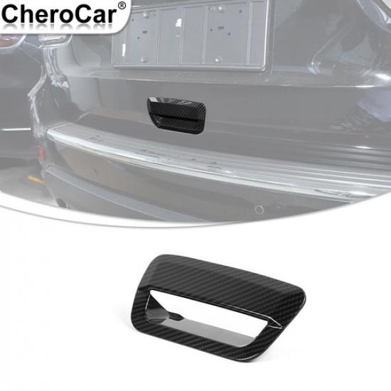 Car Tailgate Door Handle Trim Carbon Fiber For Jeep Grand Cherokee/Durango 2014+