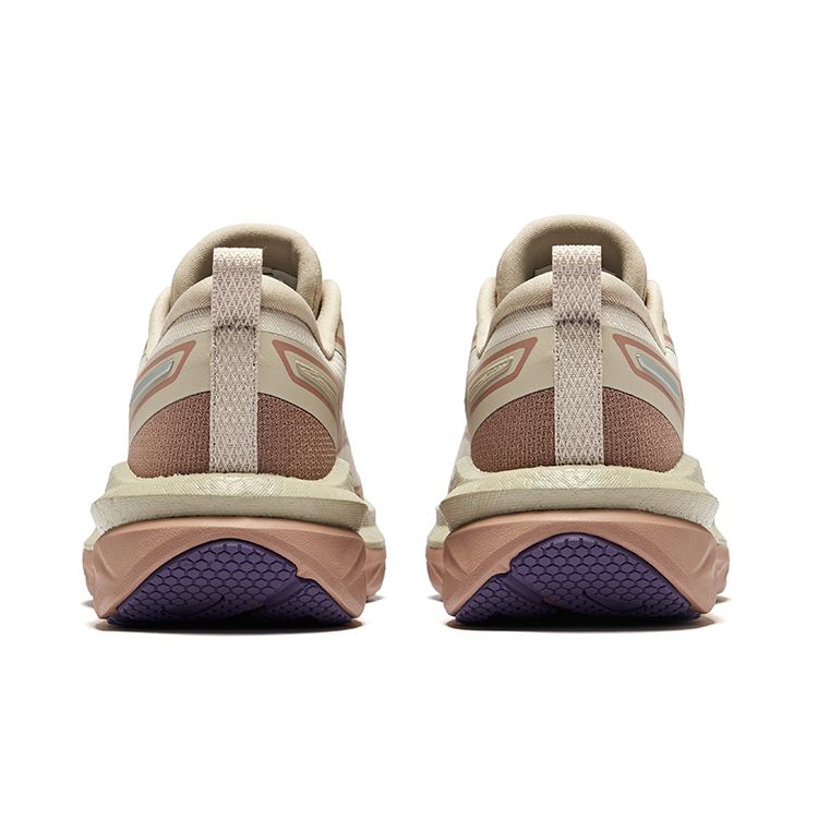 Erke Zongheng 2.0 Comfortable Breathable Shock Absorbing Durable Low Top Running Shoes Women sneaker Light-Linen 52124303176-101