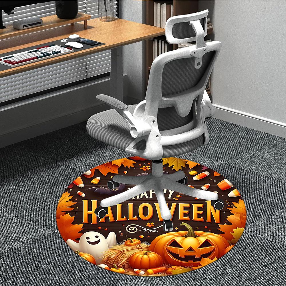 

1pc Halloween Decorations Chair Carpet for Office Non-Slip, Machine Washable Rug for Office, Room - Polyester, Machine Made yy251029141 80cm by 80cm