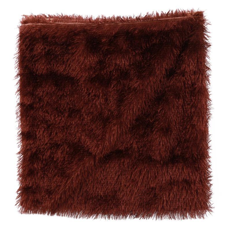 Home Backrest Cover 41x41cm Solid Color Cushion Cover Plush Decor Throw Pillows for Sofa Car Bedroom Lumbar Pillow Home Decor