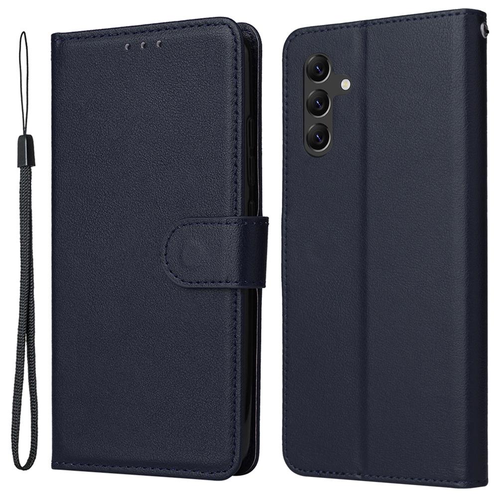 For Samsung Galaxy A14 5G Case Scratch-proof PU Leather Phone Stand Cover with 3 Card Holders