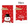 50pcs Christmas Presents Bags Candy Bag Christmas Decorations New Year Presents