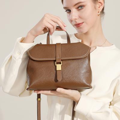 Borse a Spalla in Vera Pelle di Mucca per Donna 2025 Lusso Designer Quadrati Crossbody Borse a Tracolla Borsa a Cartella Borse da Donna