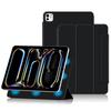 For iPad Pro 11 (2025)/11 (2024) Case Magnetic Attachment PU Leather Drop-Proof Tablet Cover with Tri-Fold Stand