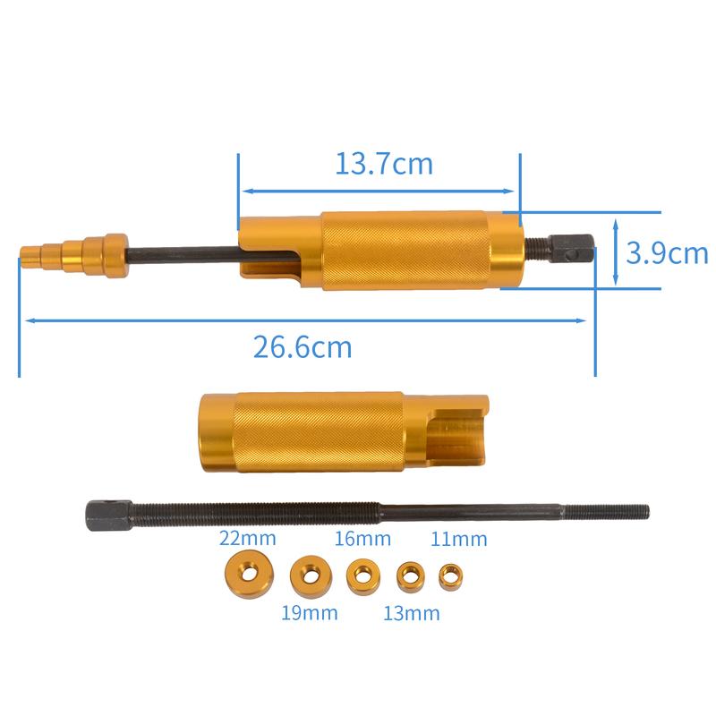 Piston Pin Puller Plungers Remover Tool 5 Sizes 11mm/13mm/16mm/19mm/22mm Universal Motorcycle Repair Tool