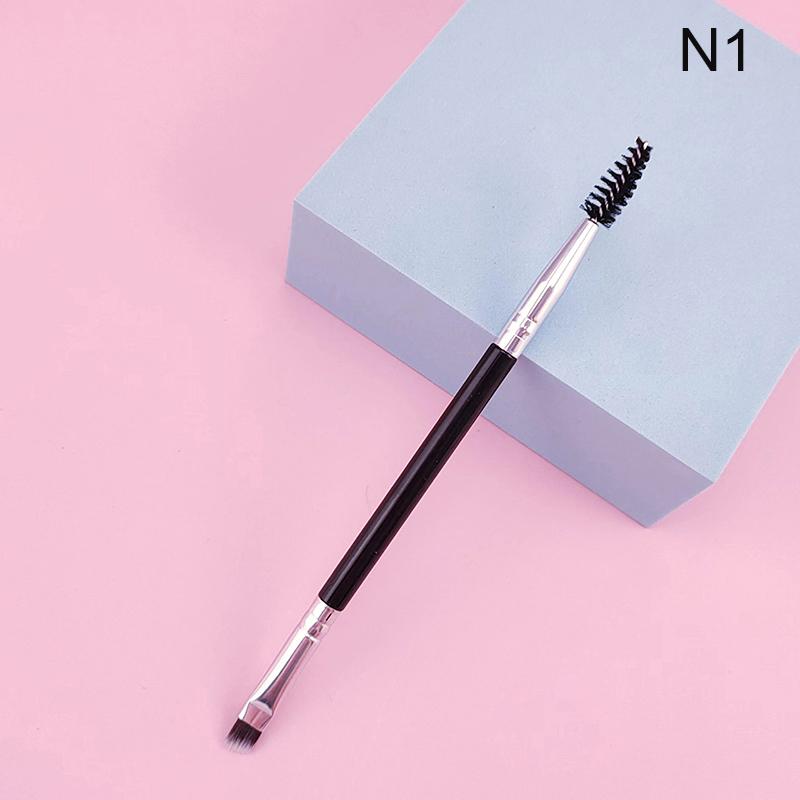 

Кисть для бровей, расческа для ресниц, кисти для макияжа, двухсторонняя угловая кисть, щеточка-шпулька, 2 в 1, кисть для бровей, инструмент для макияжа, аксессуары 1