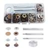 15mm 12.5mm Copper Snapping Fastener Set Durability Metal Button For Bags Clothing Jackets Accessories DIYer Crafting