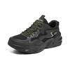 Skechers DLites Mesh Trendy Comfortable Versatile Shock Absorbing Breathable Impact Resistant Low Top Dad Shoes Men Sneakers Black 118323-BBK
