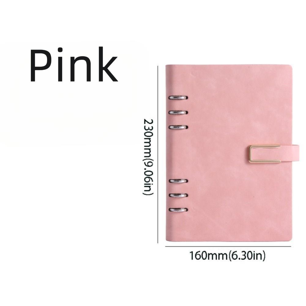 200 Pages Loose Leaf Notebook 100 Sheets Retro Notebook Journal PU Hardcover Notebook  Student