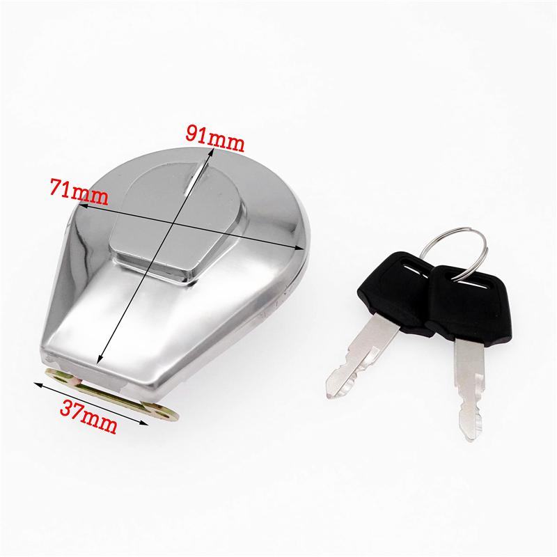 Motorcycle Gas Fuel Tank Cap Lock Aluminum With 2 Keys For Honda VF750C VF750 VT500C VT700C VT750C VT800C CB250 CB750 Nighthawk