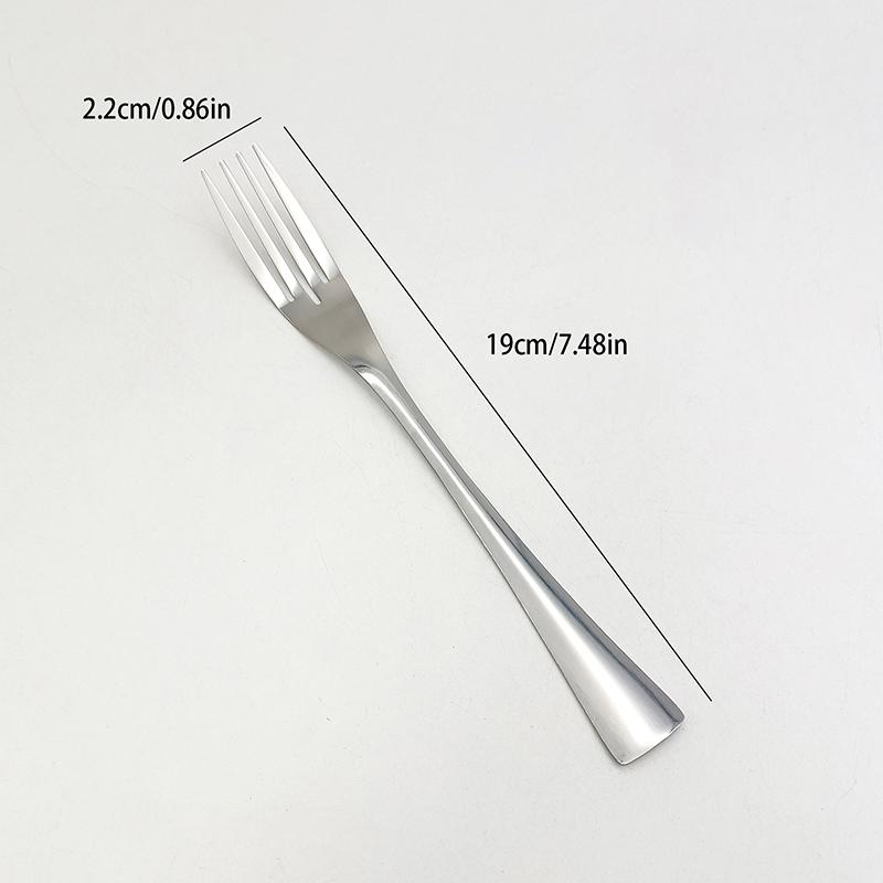 Dinner Fork Stainless Steel Dessert Salad Forks Western Food Hotel Steak Fork With Long Handle Tableware For Kitchen Party