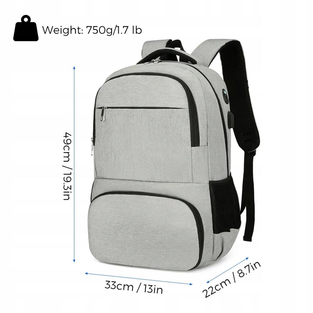 Multifunctional City Office Backpack With Thermal Compartment For Lunch