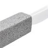 2pcs Pumice Stone Toilet Bowl Cleaner Efficient Toilet Bowl Cleaner Brush with Curved PP Handlee for Tiles BBQ Grills