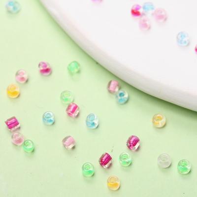 2mm/3mm/4mm Schmuck Machen 10g/tasche Farbstoff Kern Glas Lose Rocailles Perlen DIY Für Halskette Armband Anhänger