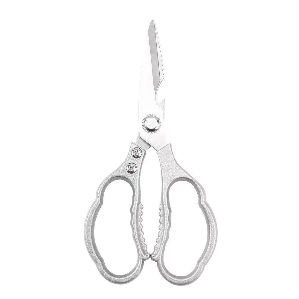 Stainless Steel Multi-purpose Kitchen Shears with Scale & Bone Scraper