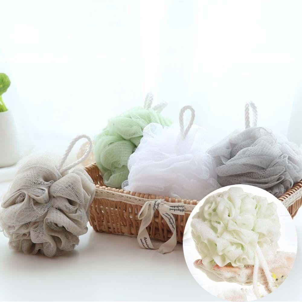 Back Scrubber Cleaning Equipment Bathroom Supplies Shower Brush Mesh Sponge Bath Ball Bath Flower