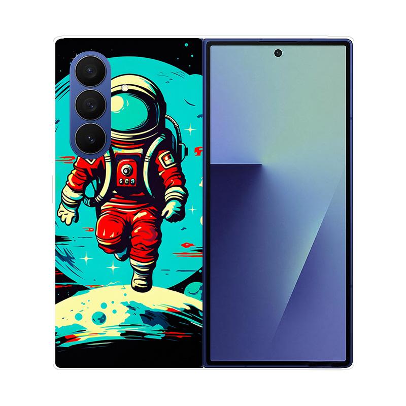For Samsung Galaxy Z Fold7 Fold 7 Phone Case astronaut Hard PC Back Cover For Galaxy Z FOLD 7 Funda Shockproof Protective Coque