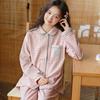 Autumn New Pajamas Women's Pure Cotton Polished High-end College Style Long-sleeved Trousers Loungewear Set