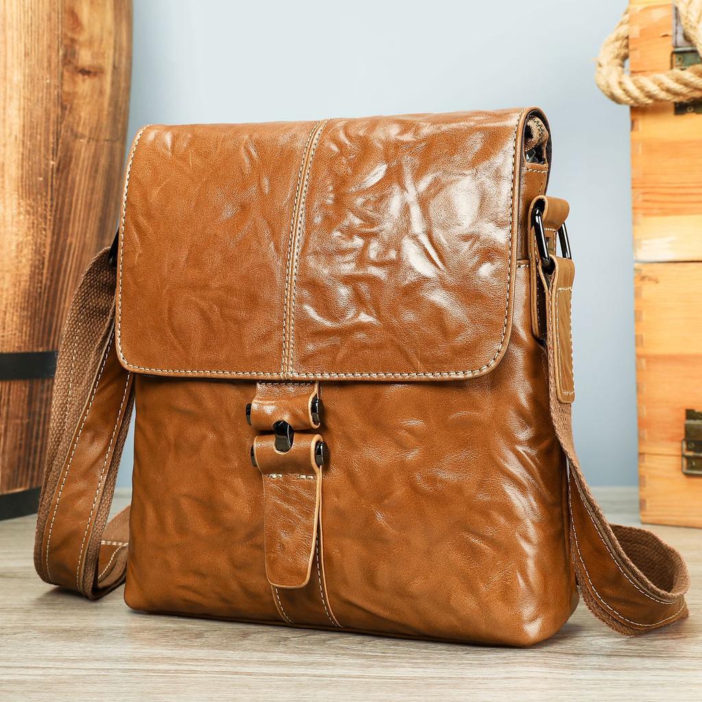 Torba przenośna, Torba crossbody, Duża pojemność, Luksusowy wygląd, Męska torba na jedno ramię, Modna torba crossbody