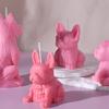 Silicone Soap Molds Candle Mould Silicone Crafts Moulds 3D French Bulldog Shaped