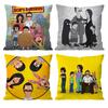 Bobs Burgers Anime Cushion Cover Pattern Printed Pillowcase For Living Room Sofa Cushion Cover & Bedroom Decor