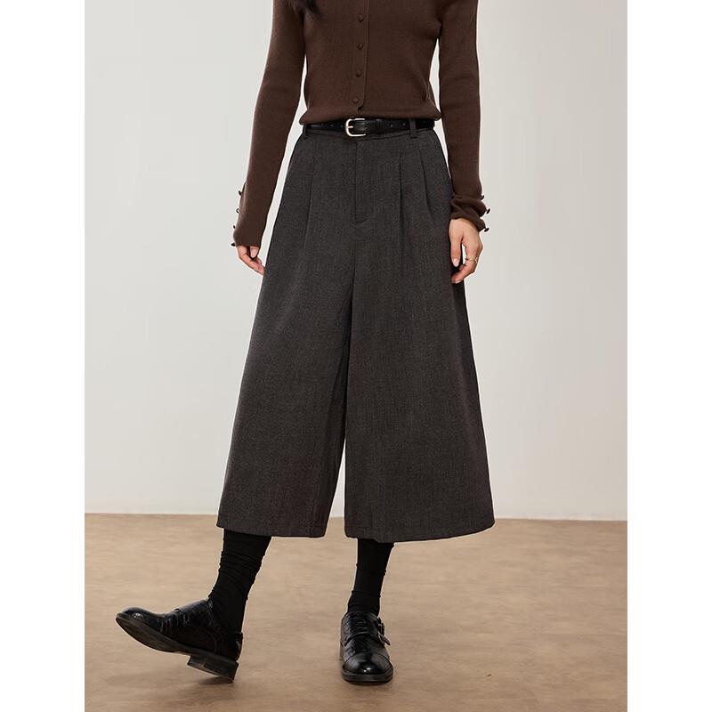 VICTORIA&VERA Women's High-Waist Straight-Leg Cropped Pants V9017K01