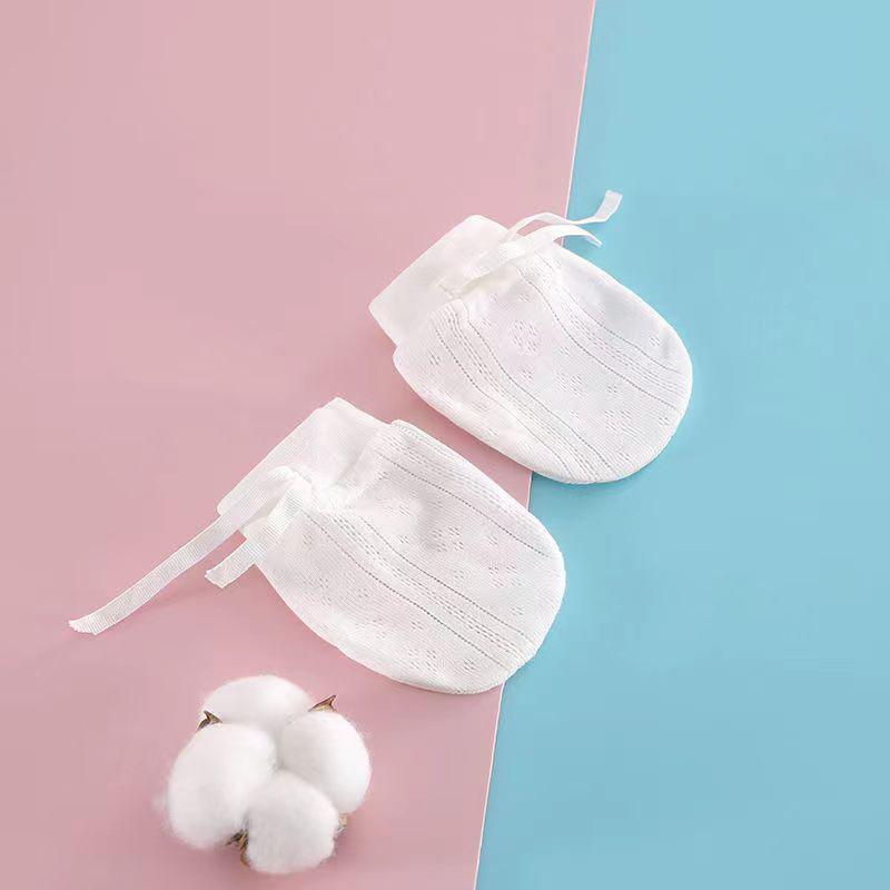 1 Çift Nefes Alabilir İnce Bebek Eldiveni Yenidoğan 0-12 Ay Bebek Yakalanma Önleyici Eldiven Yüz Koruma El Eldiveni Bebek Aksesuarları