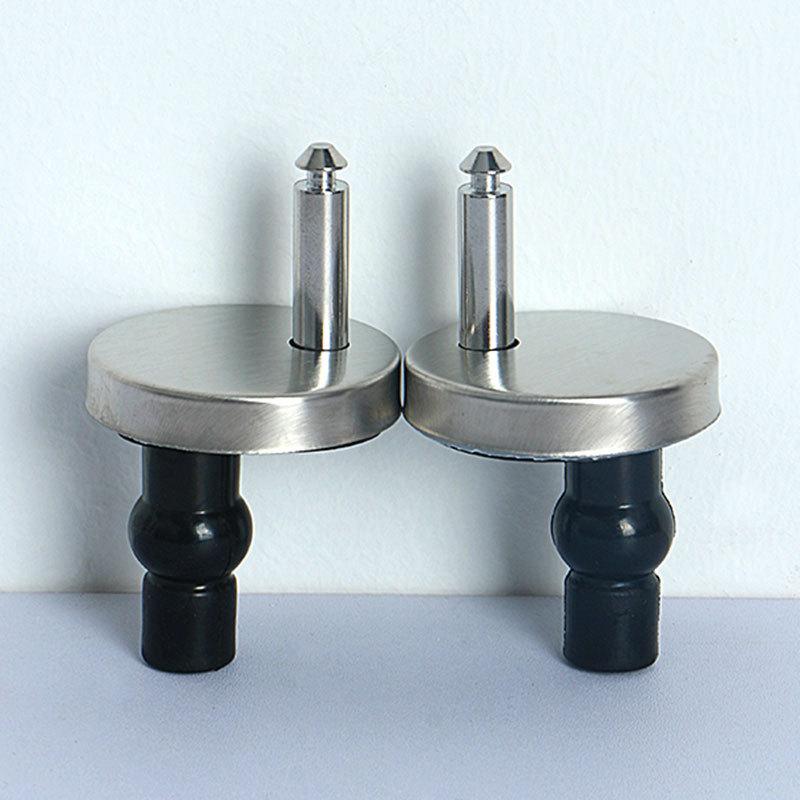 

2pcs Screw Toilet Accessories Hardware Toilet Seat Hinges Top Close Soft Release Quick Fitting Heavy Duty Hinge Pair Hinge