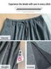 Korean Style High Waist Slimming A-line Maternity Skirt with Back Slit