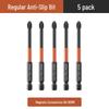 Tungsten Steel Anti-slip Phillips Screwdriver Bit Set - Super Hard, High Hardness, Strong Magnetic, for Electric and Hand Drills.