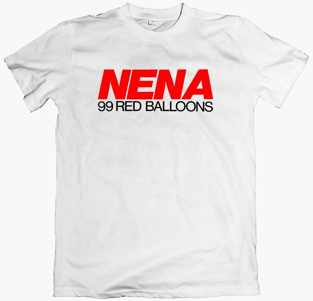 99 Red balloons nena tshirt 80s pop new wave ndw band tee retro unisex xs2xl S