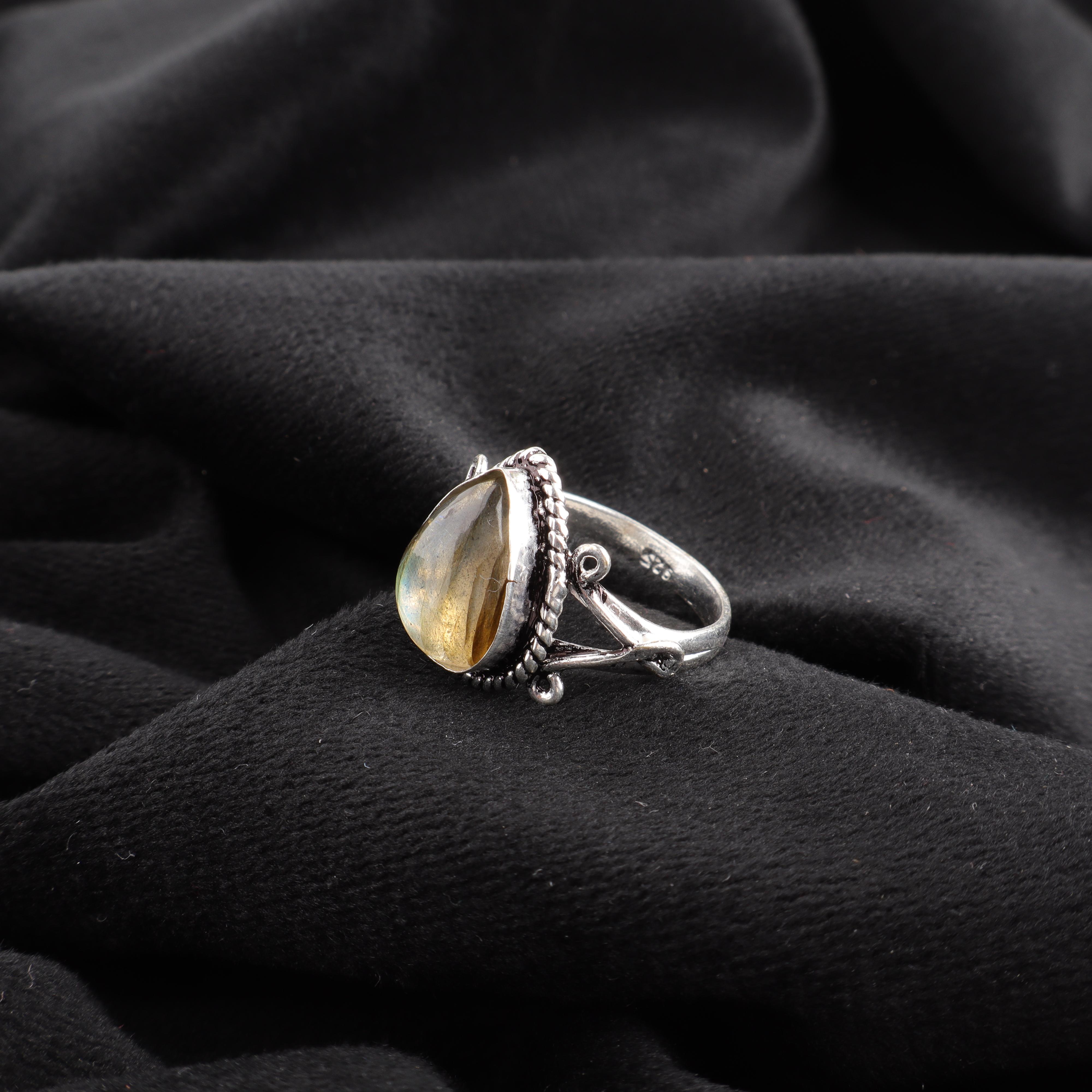 

Кольцо с лабрадоритом, Кольцо из стерлингового серебра 925 пробы с драгоценным камнем ручной работы, Антикварное украшение, Для подарка, Серебряное украшение 12 синий