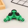 2-Way Garden Tap Water Splitter 3/4" Female Thread Garden Hose Y Type Watering Adjustable Switch Water Controller Valve