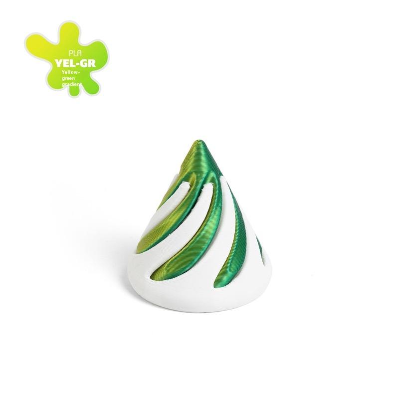 

1 Piece Impossible Triangle Passthrough Sculpture Vortex Thread Illusion Decompression Toy 3D Printed Spiral Cone Fidget Toy