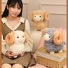 1Pcs Soft Fluffy Big Horns Sheep Doll Cute Sheep Plush Toys Warm Cozy Hugging Appease Animal Doll Birthday Gift For Girls