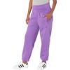 Adidas Solid Color Letter Print Logo High Waist Joggers Women Bottoms Purple HM3846