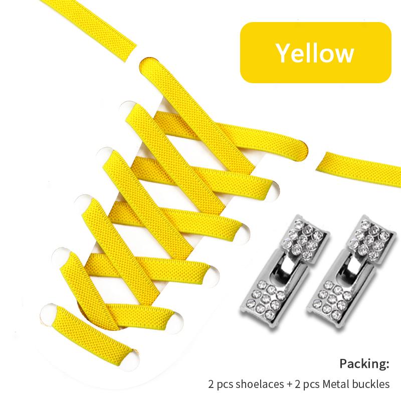 No.8 4 peças de cadarços com trava cruzada de diamantes, acessórios de cadarços sem laços, 8mm de largura, cadarços elásticos para tênis, crianças e adultos, sem cadarço