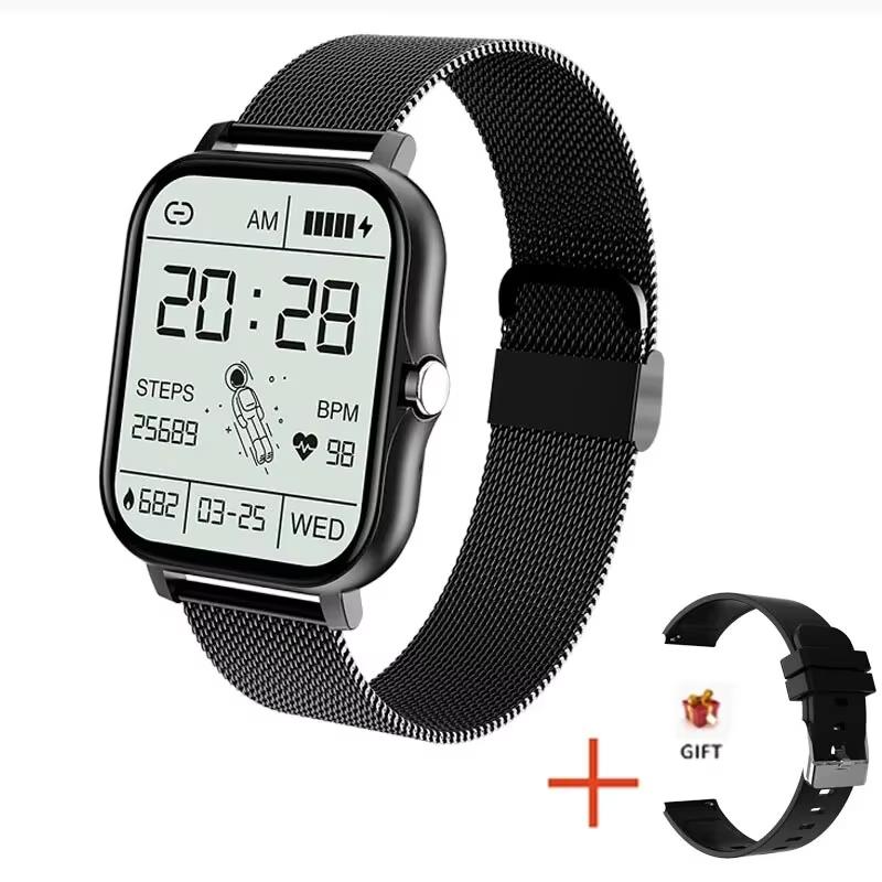 Neue Mode Smartwatch 1,85-Zoll HD-Bildschirm Bluetooth-Anrufe Smartwatch für Männer und Frauen Weihnachtsgeschenk