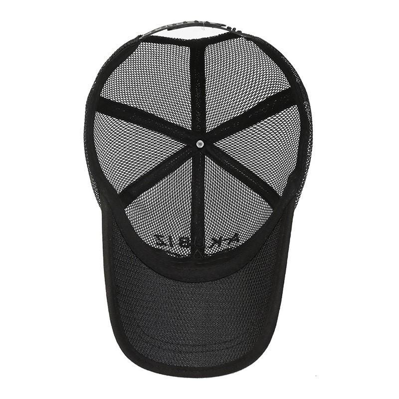 Letter Embroidered Mesh Breathable Baseball Cap Unisex Summer Meshes Peaked Cap Outdoor Leisure Sun Protection Mesh Sun Hat
